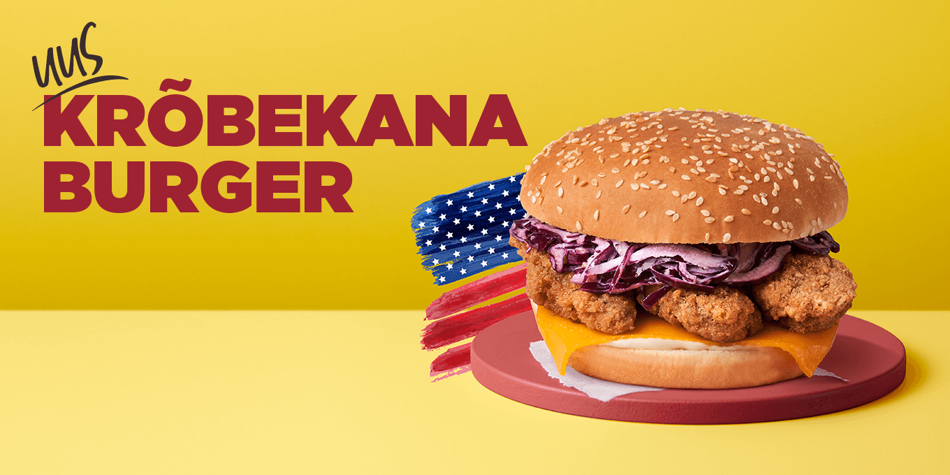 Tule maitse uut burgerit!